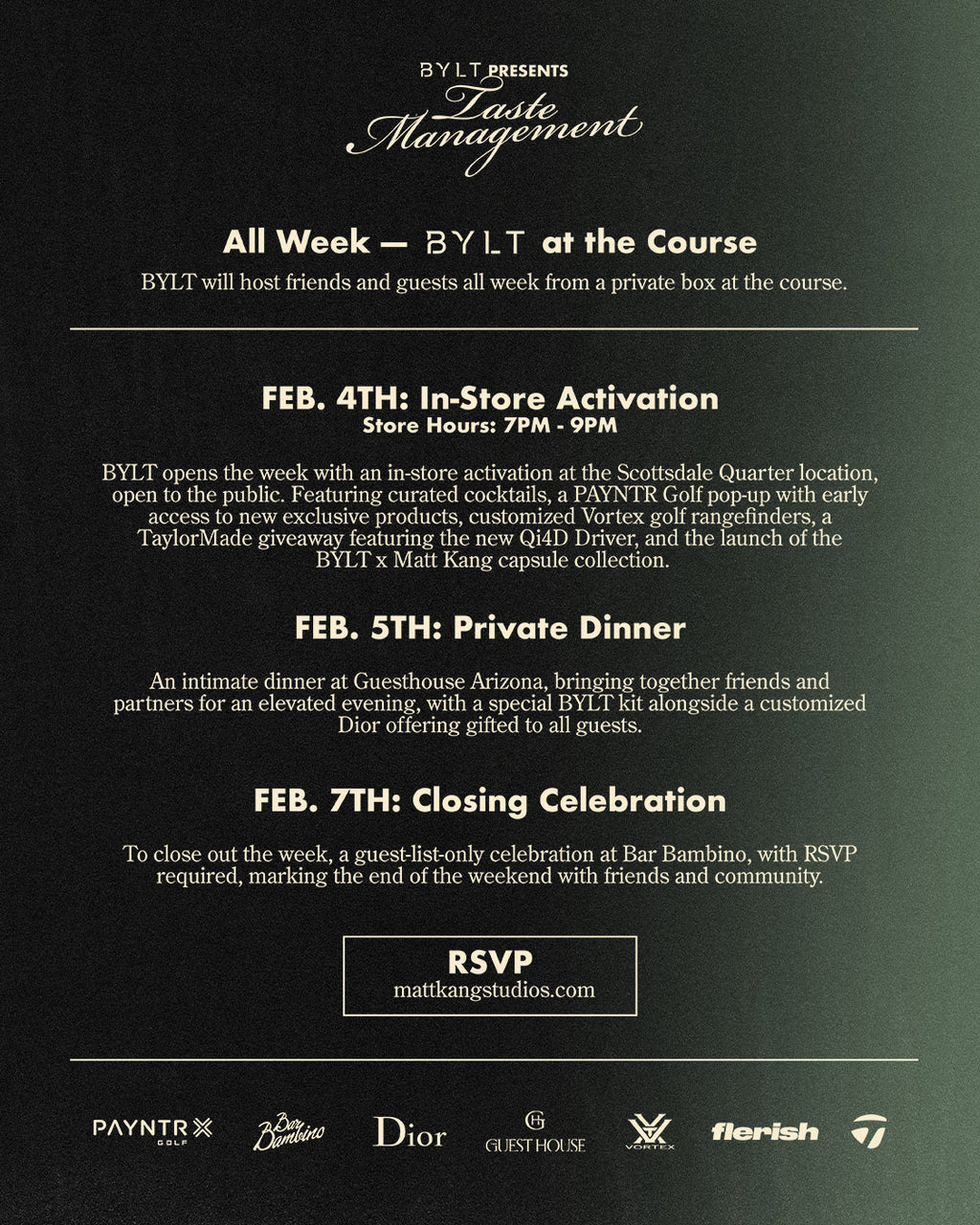 BYLT In-Store Activation RSVP - February 4th